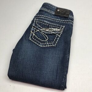 VINTAGE SILVER SUKI MID STRAIGHT JEANS 27x32 ⭐️